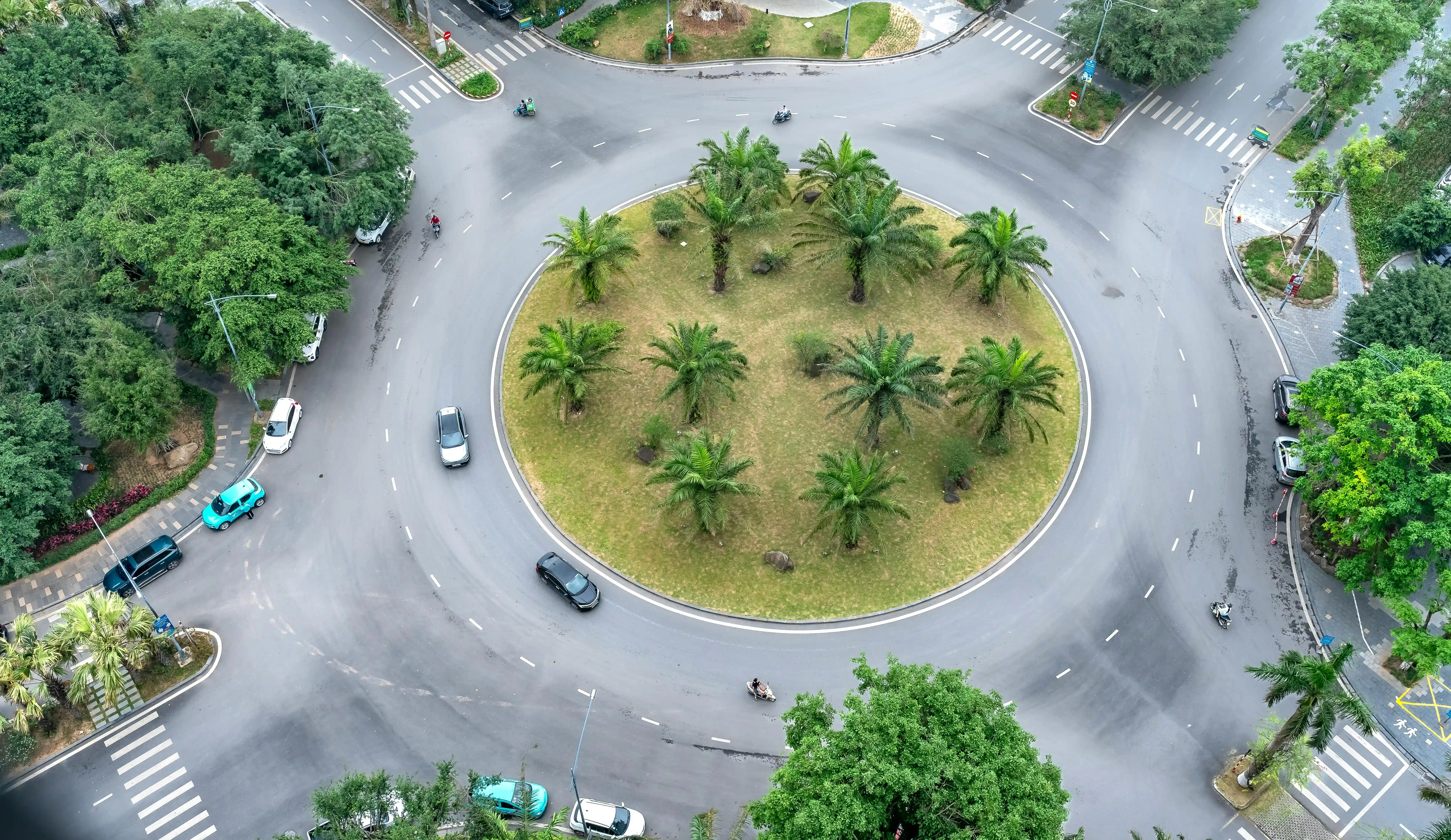 Aerial view of plots, properties, and infrastructure in Dholera Smart City